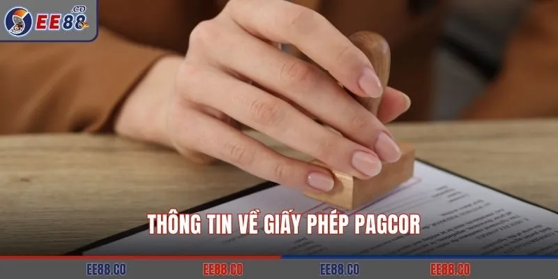 Thông tin về giấy phép PAGCOR